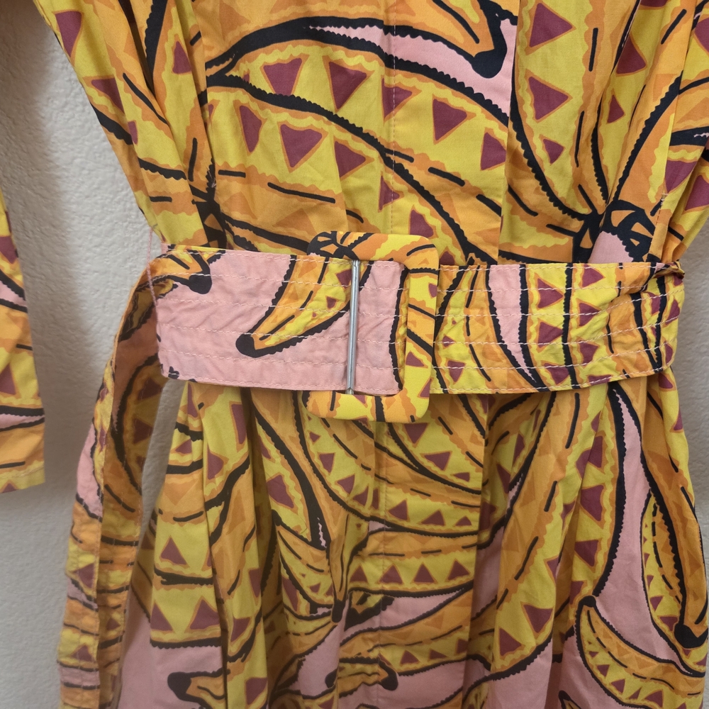 FARM Rio Pink and Yellow Floral Print Tiered Dress - Picture 5 of 5